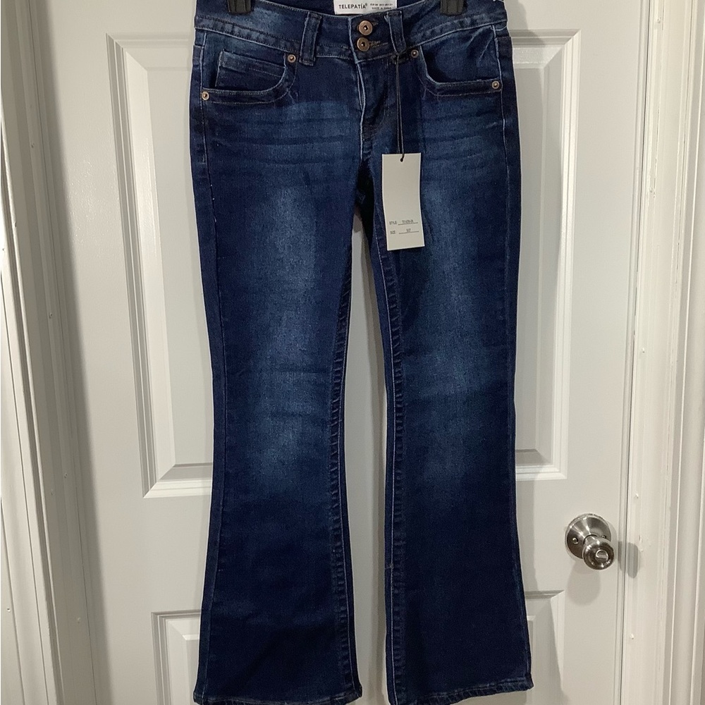 Telepatía Dark Blue Flare Jeans size 5/27. NWT. - Picture 3 of 14